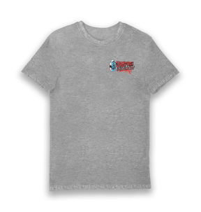 Sports Grey Printed T-shirt Front
