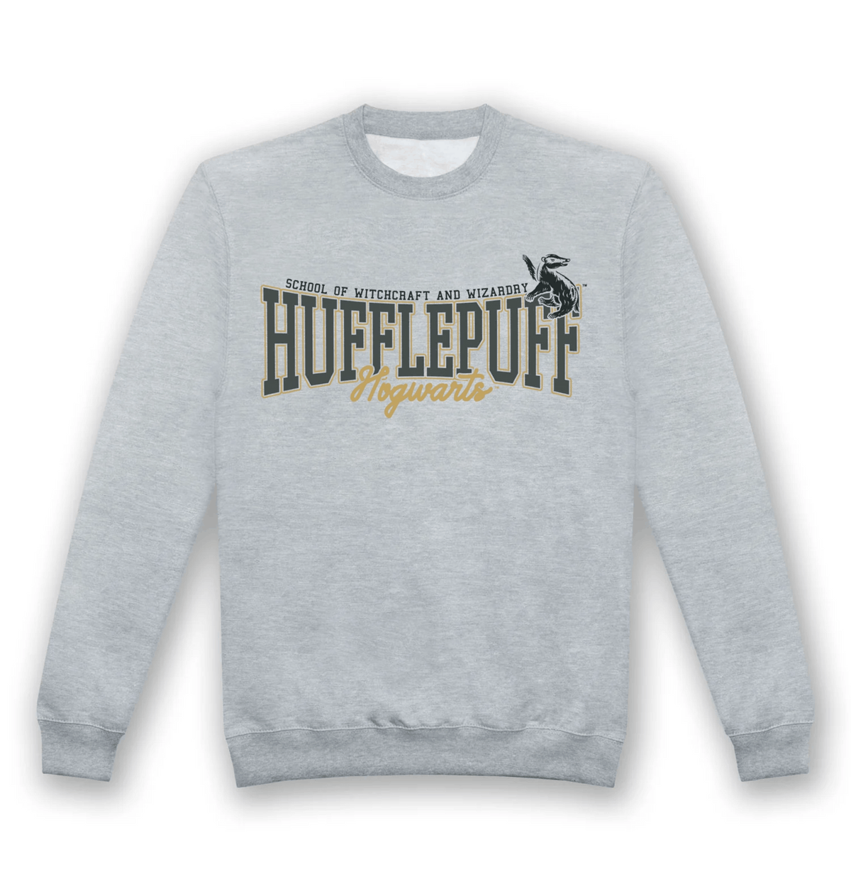 Grey Printed Sweater Front