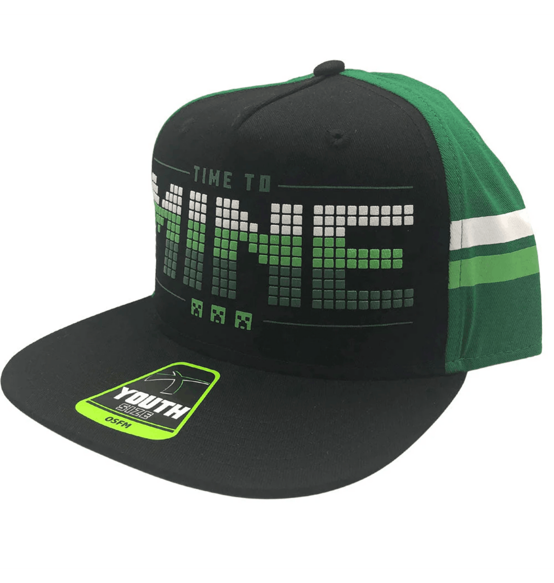 Black & Green Caps Front