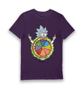 Purple Printed T-shirt Front