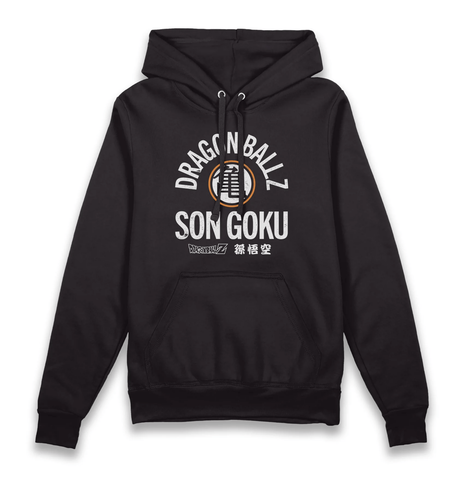 Black Printed Hoody Front