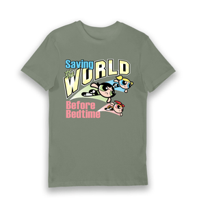 Khaki Printed T-shirt Front