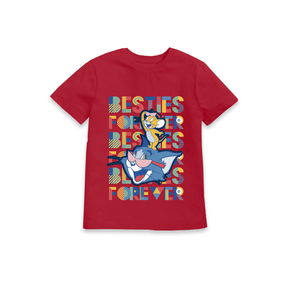 Red Printed Kids T-Shirt Front