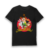 Black Printed T-shirt Front