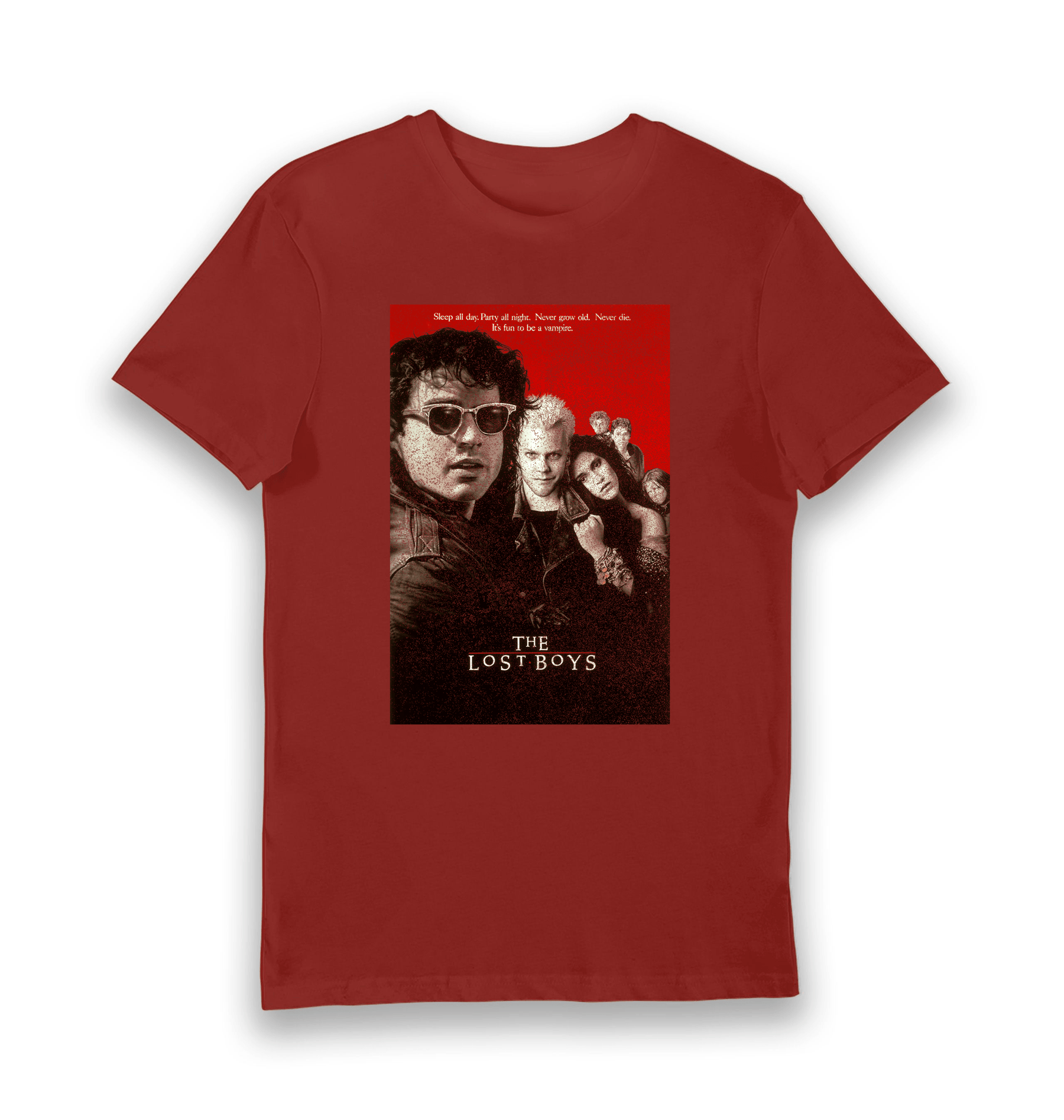Brick Red Printed T-shirt Front