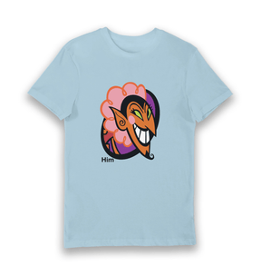 Light Blue Printed T-shirt Front