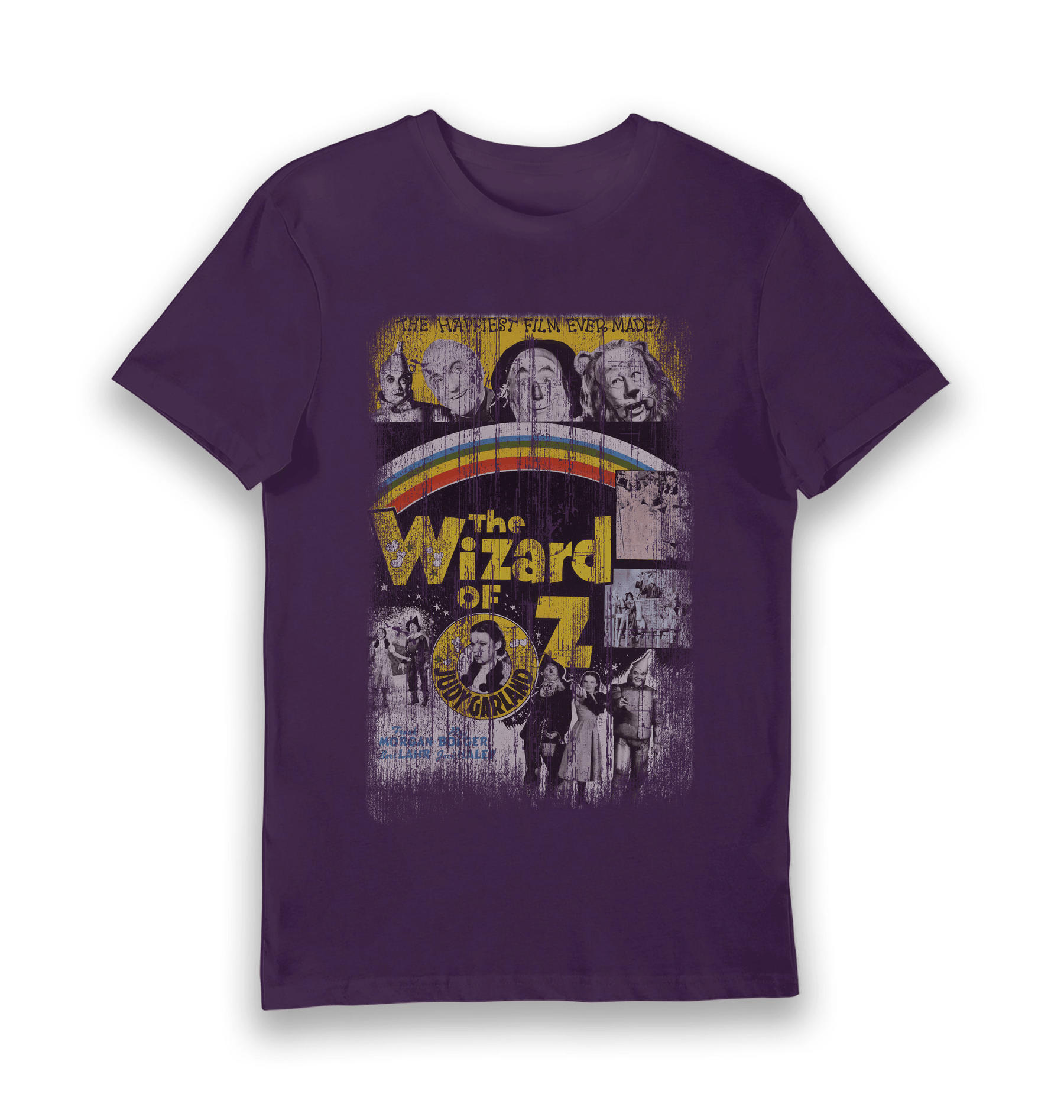 Purple Printed T-shirt Front