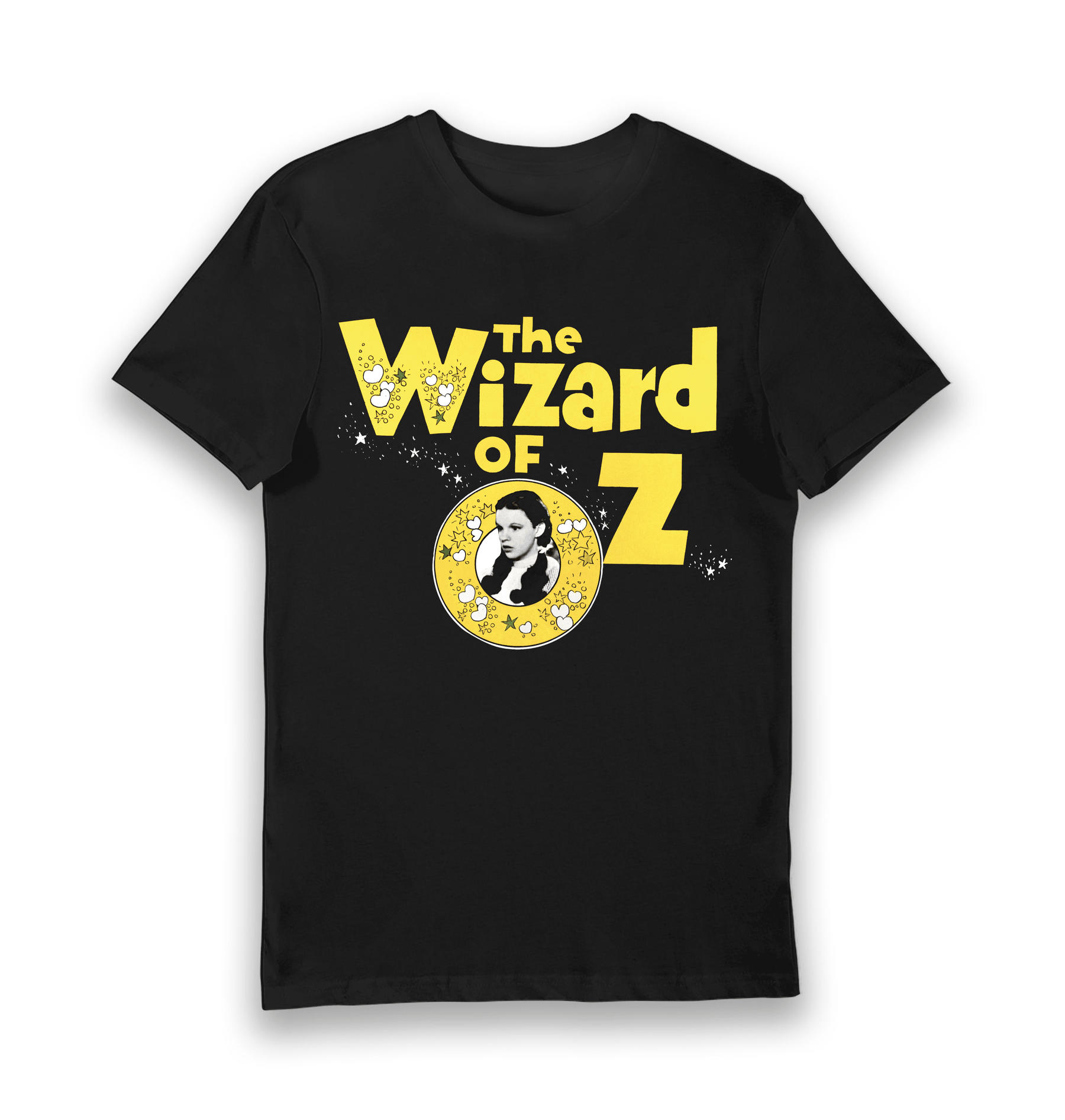 Black Printed T-shirt Front