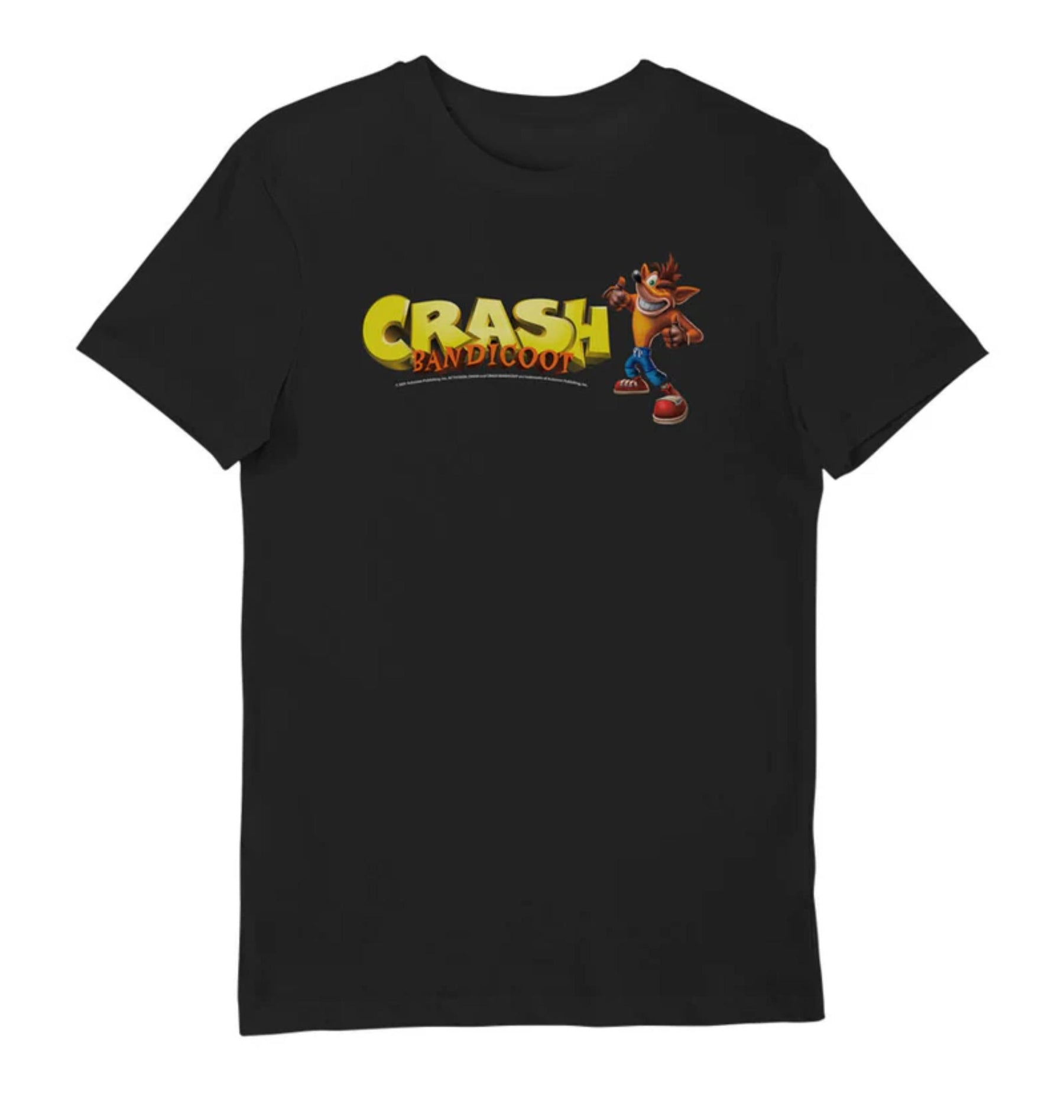 Black Printed T-shirt Front