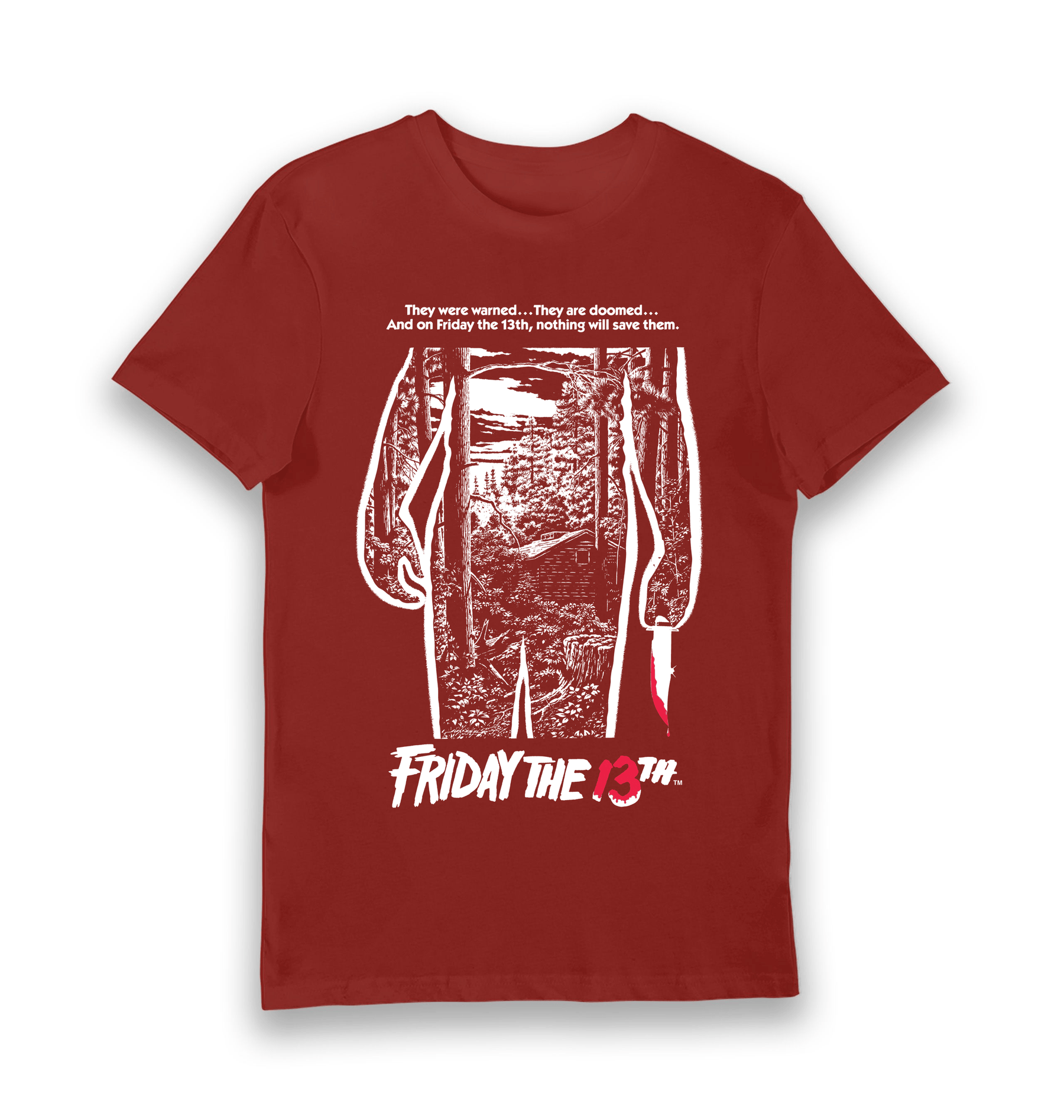 Brick Red Printed T-shirt Front