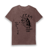 Vintage Red Printed T-shirt Front