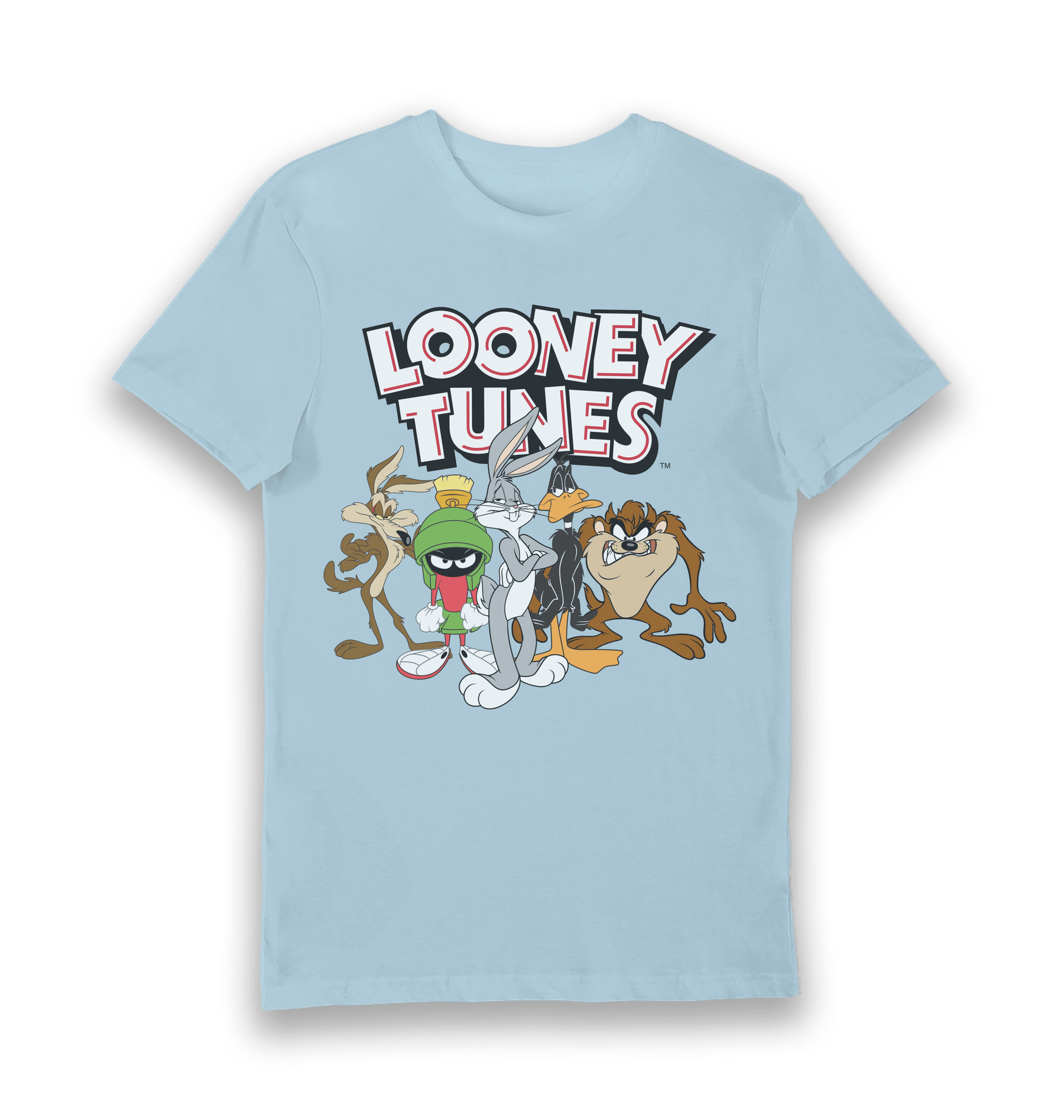 Light Blue Printed T-shirt Front