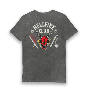 Vintage Grey Printed T-shirt Back