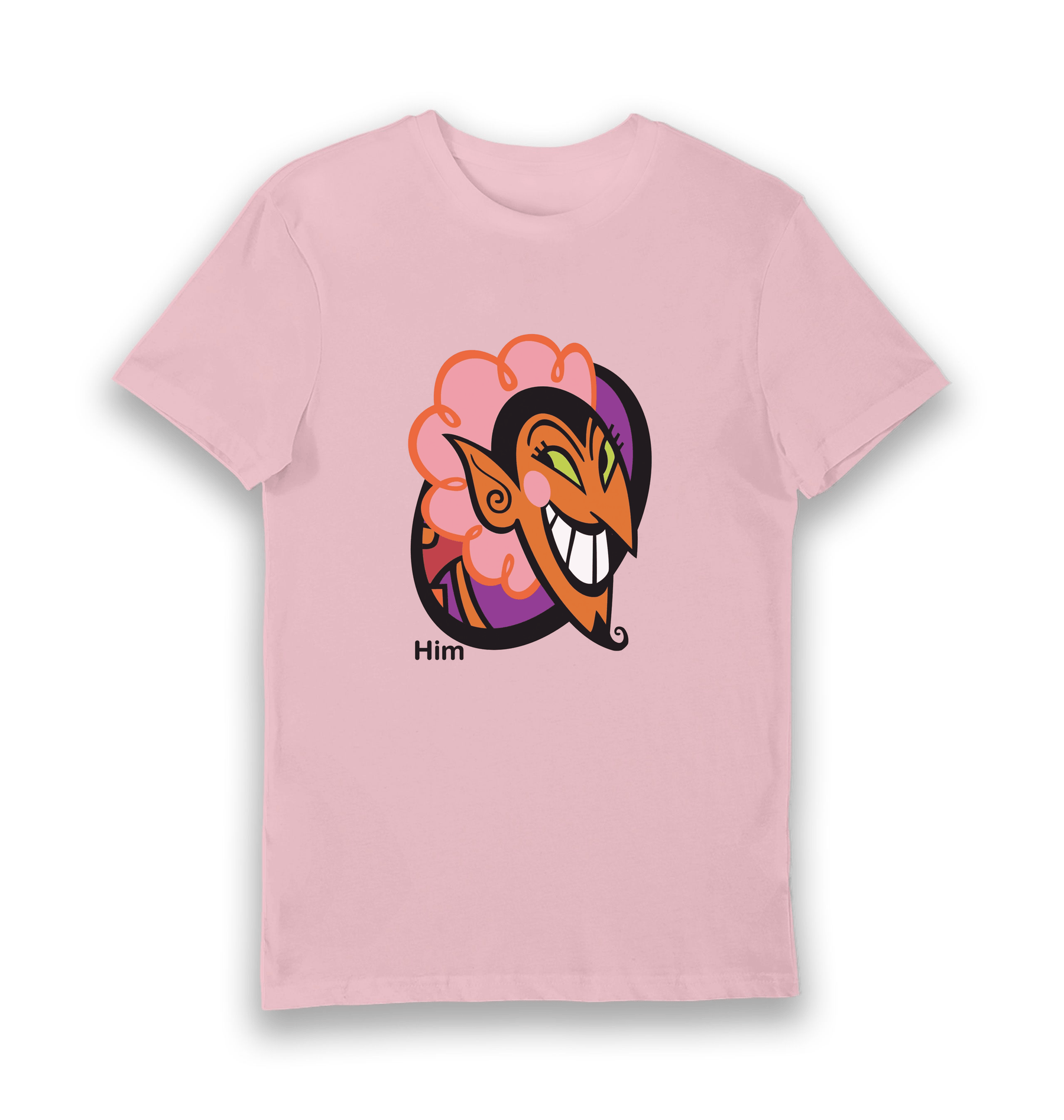 Pink Printed T-shirt Front