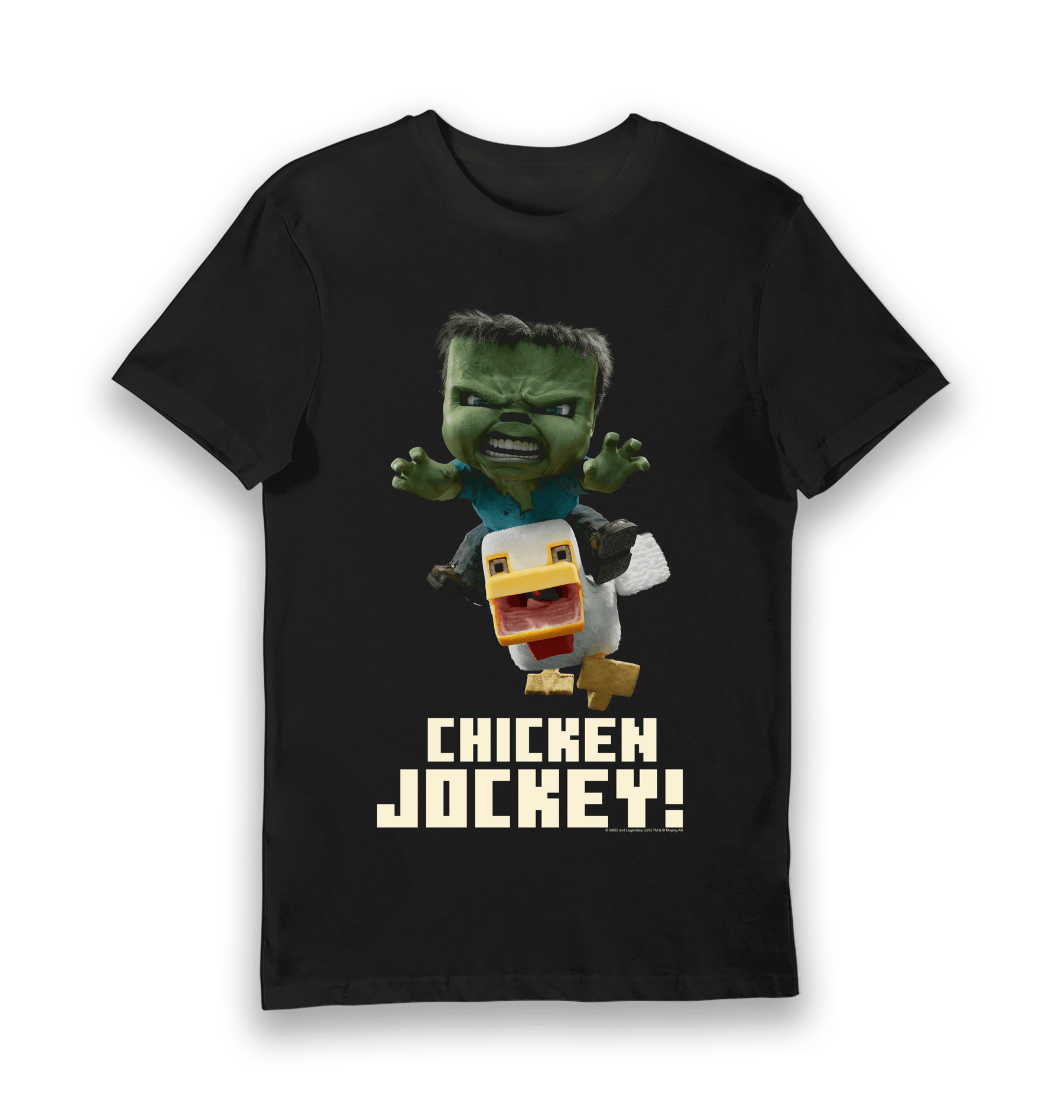 Black Printed T-shirt Front