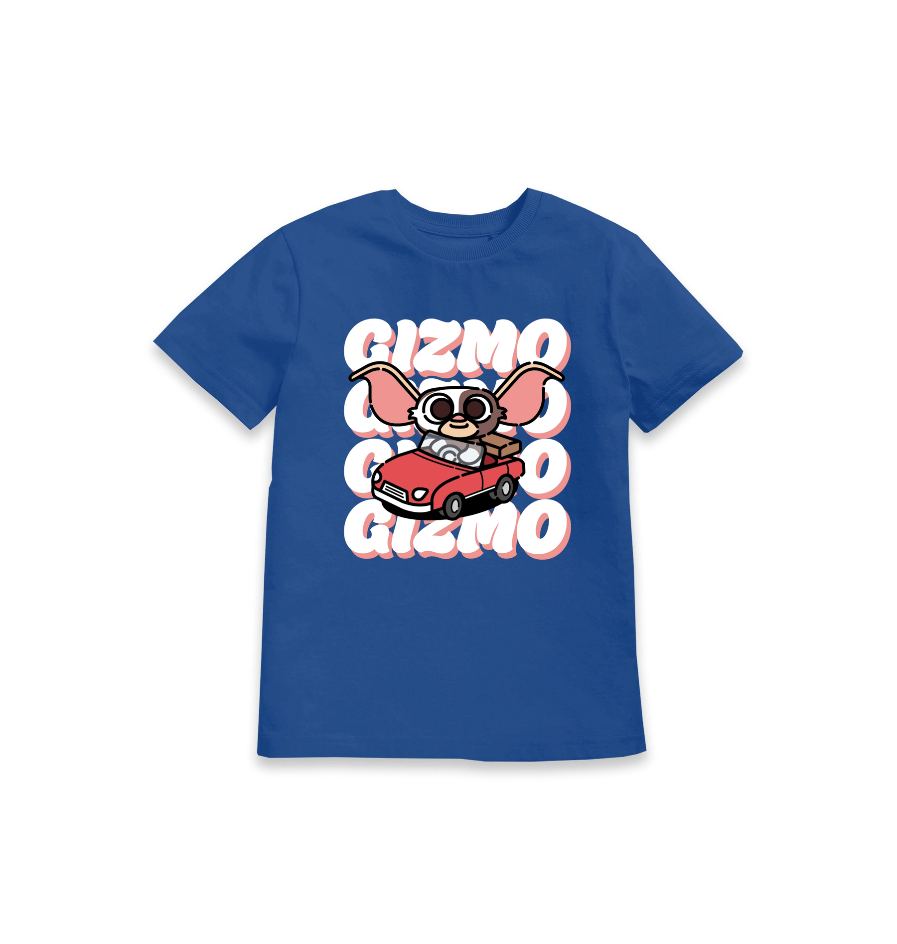 Blue Printed Kids T-Shirt Front