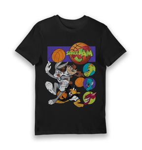 Black Printed T-shirt Front