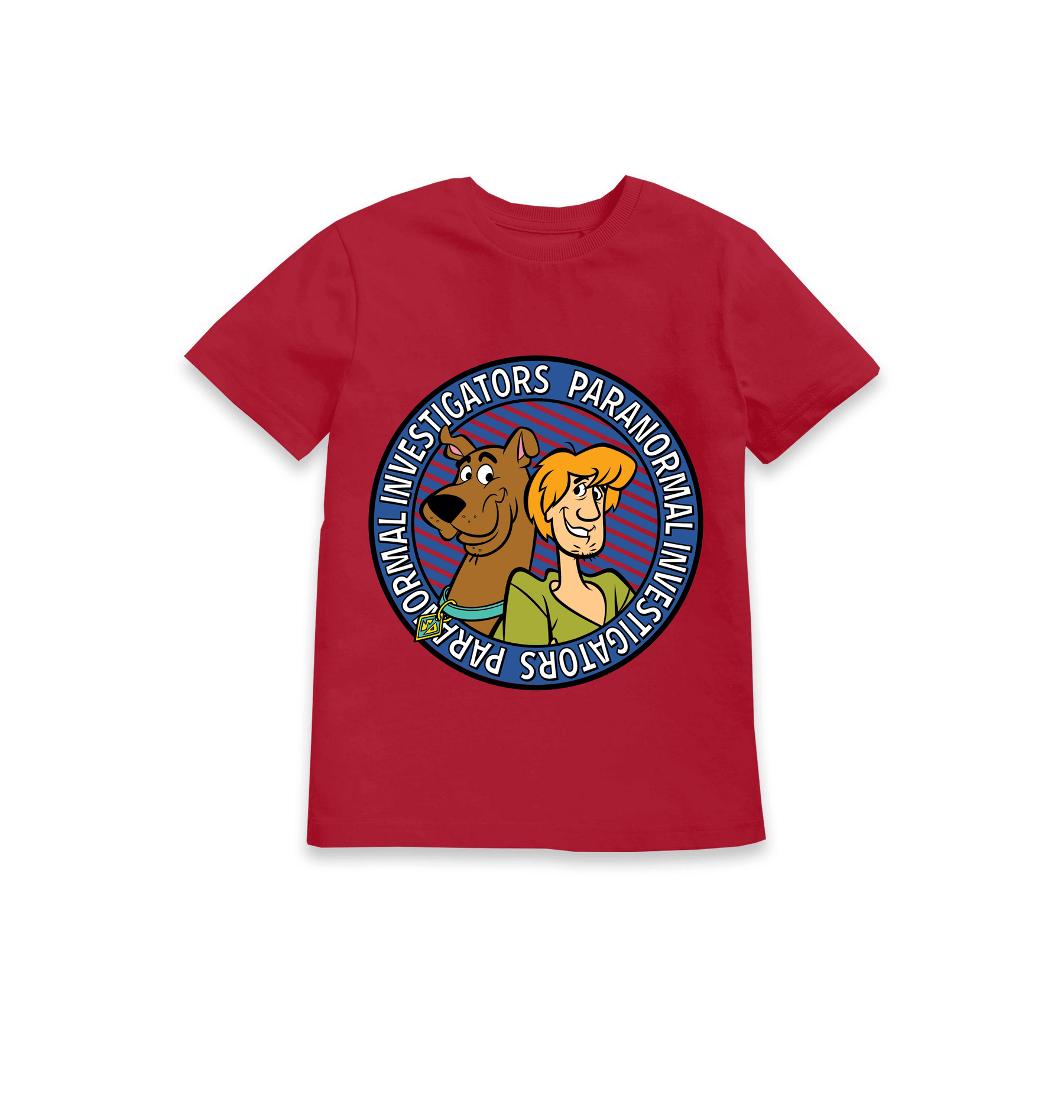Red Printed Kids T-Shirt Front
