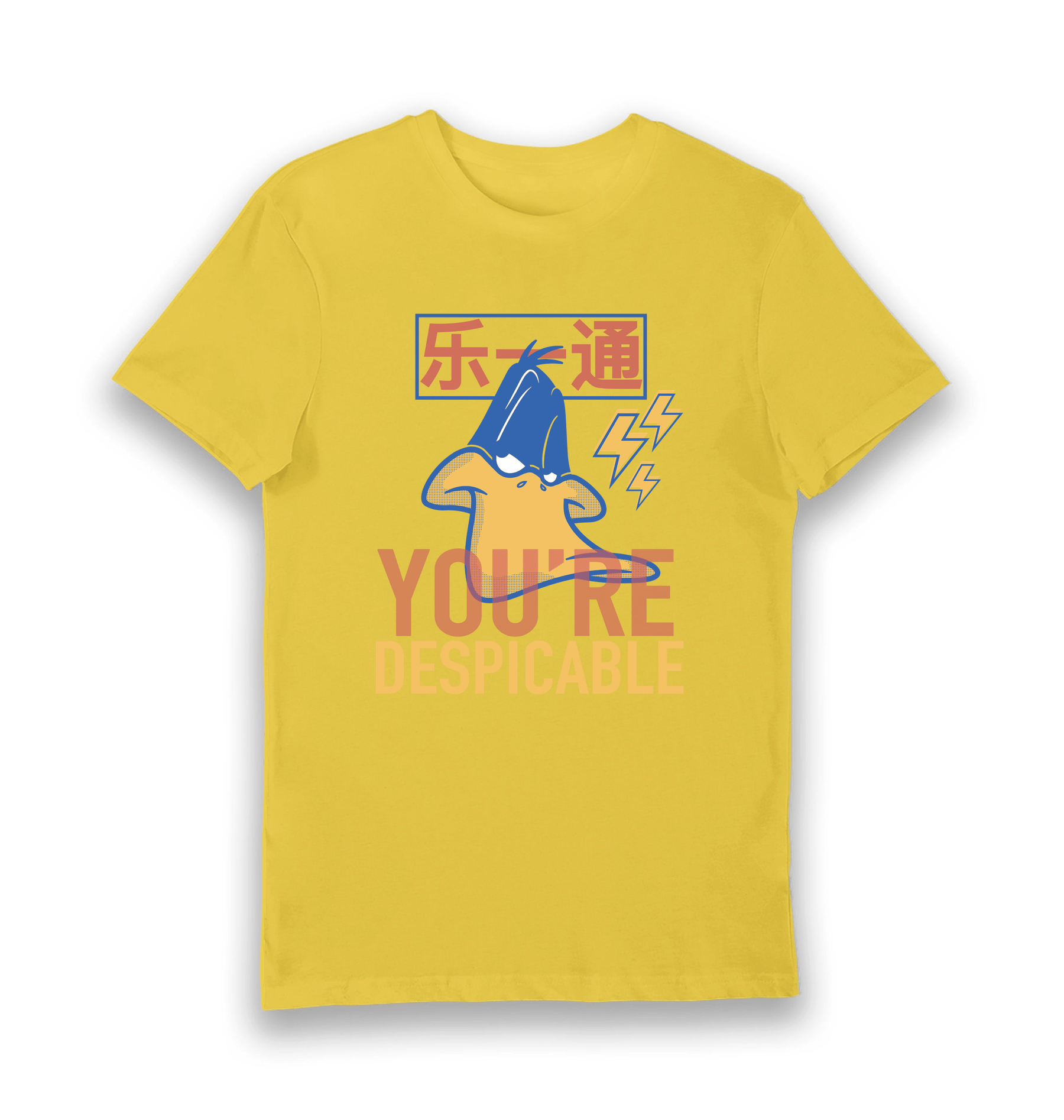 Yellow Printed T-shirt Front