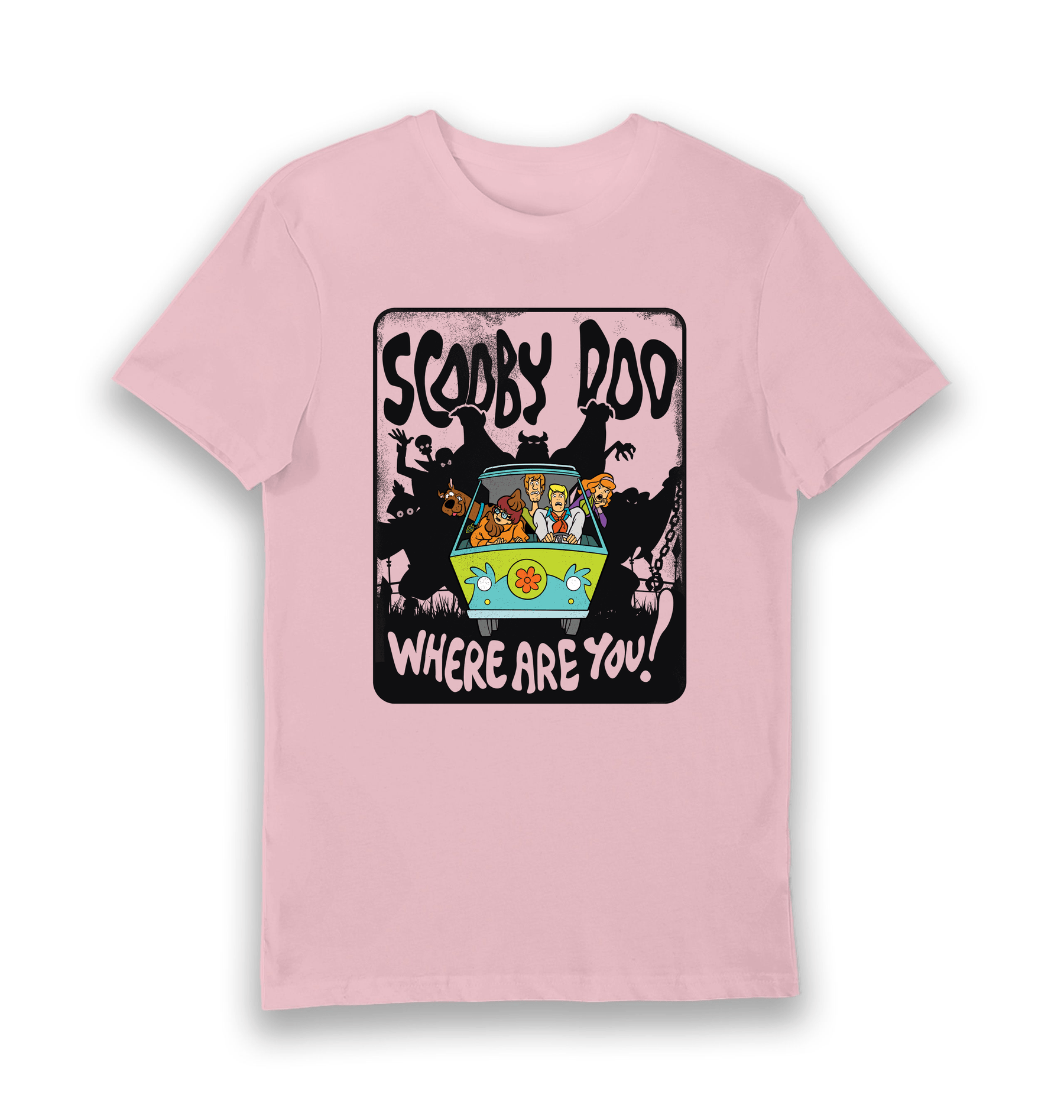 Pink Printed T-shirt Front