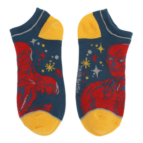 Stranger Things Adult Female Socks – Navy, Red, Yellow & Gray Crew