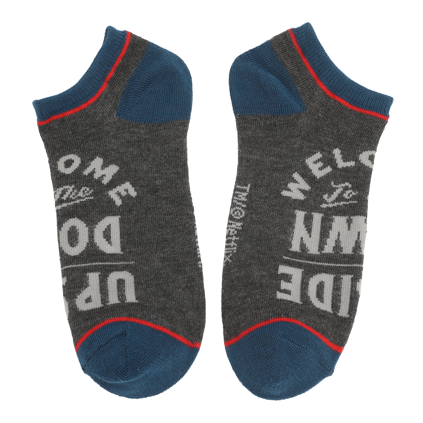 Stranger Things Adult Female Socks – Navy, Red, Yellow & Gray Crew