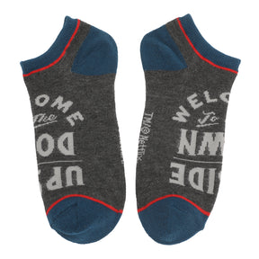 Stranger Things Adult Female Socks – Navy, Red, Yellow & Gray Crew