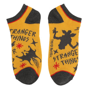 Stranger Things Adult Female Socks – Navy, Red, Yellow & Gray Crew