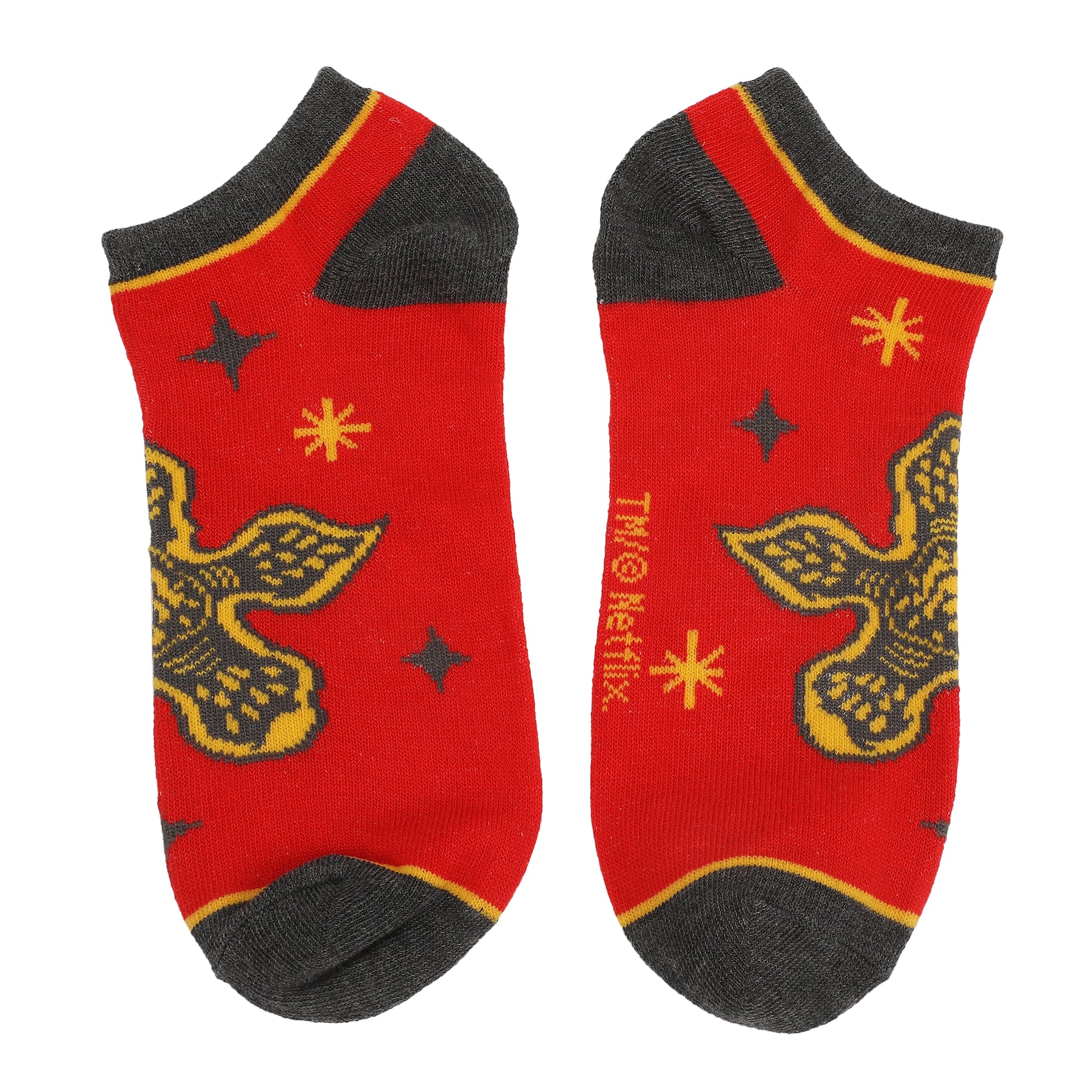 Stranger Things Adult Female Socks – Navy, Red, Yellow & Gray Crew