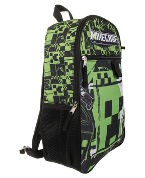 Minecraft Creeper Backpack 5 Piece Set