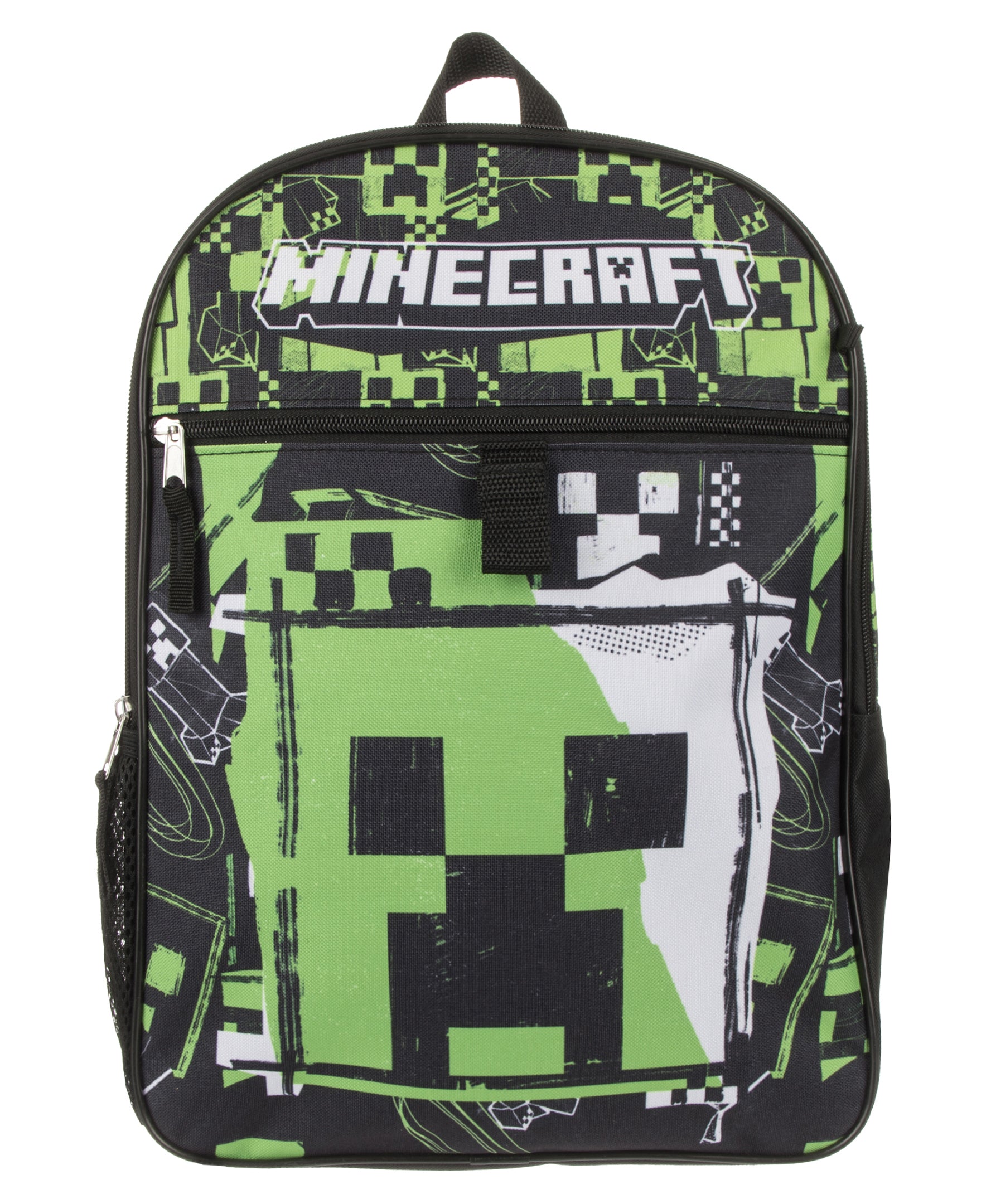 Minecraft Creeper Backpack 5 Piece Set