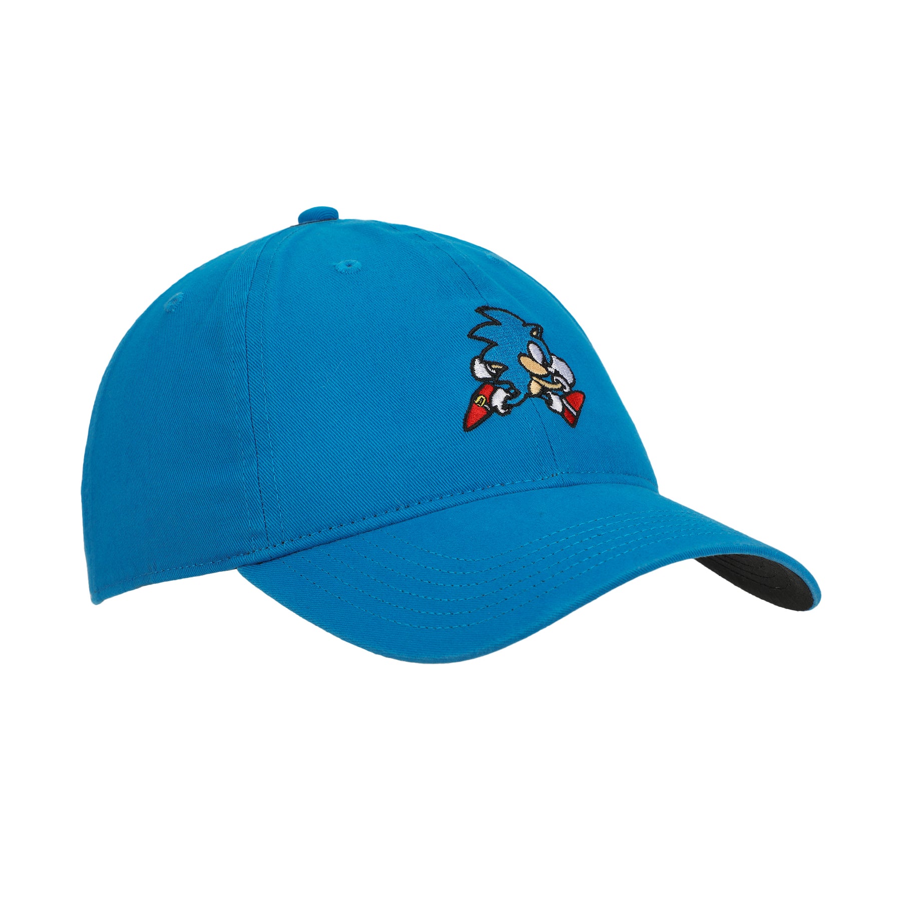 Sonic The Hedgehog Heavy Cotton Wash Adult Adjustable Slide Blue Cap