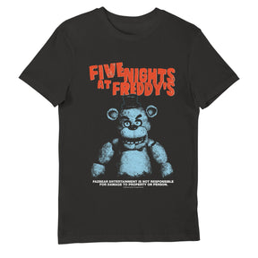Five Nights At Freddys Not Responsible For Damage Adults T-Shirt