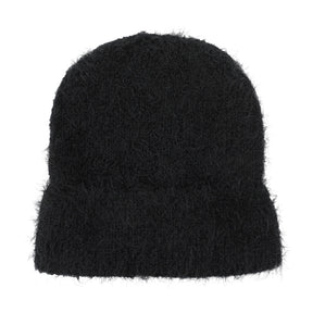 Wicked Soft Fuzzy Cuff Black Beanie