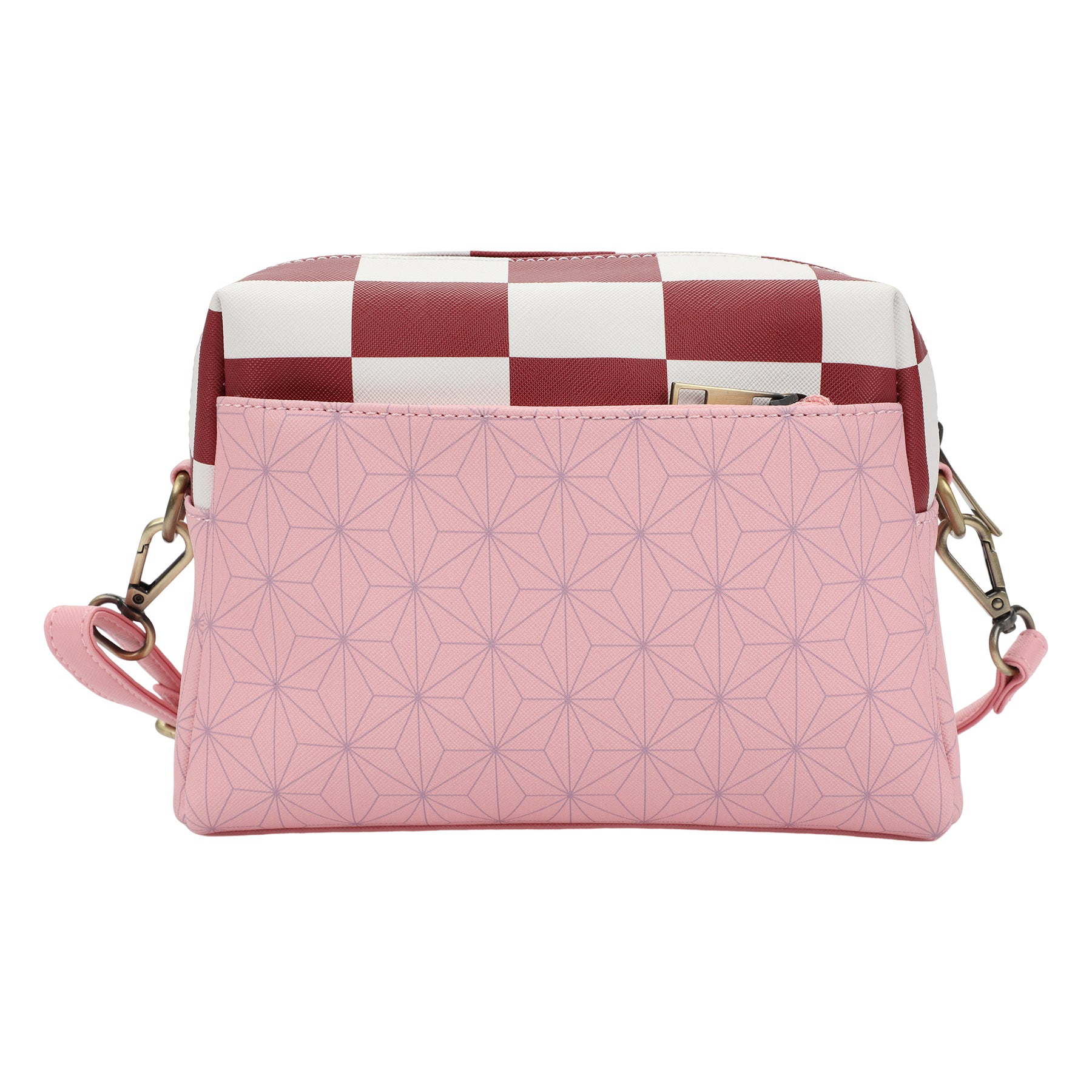 Demon Slayer Tanjiro Lanyard Check Strap Handbag With Earring Charm