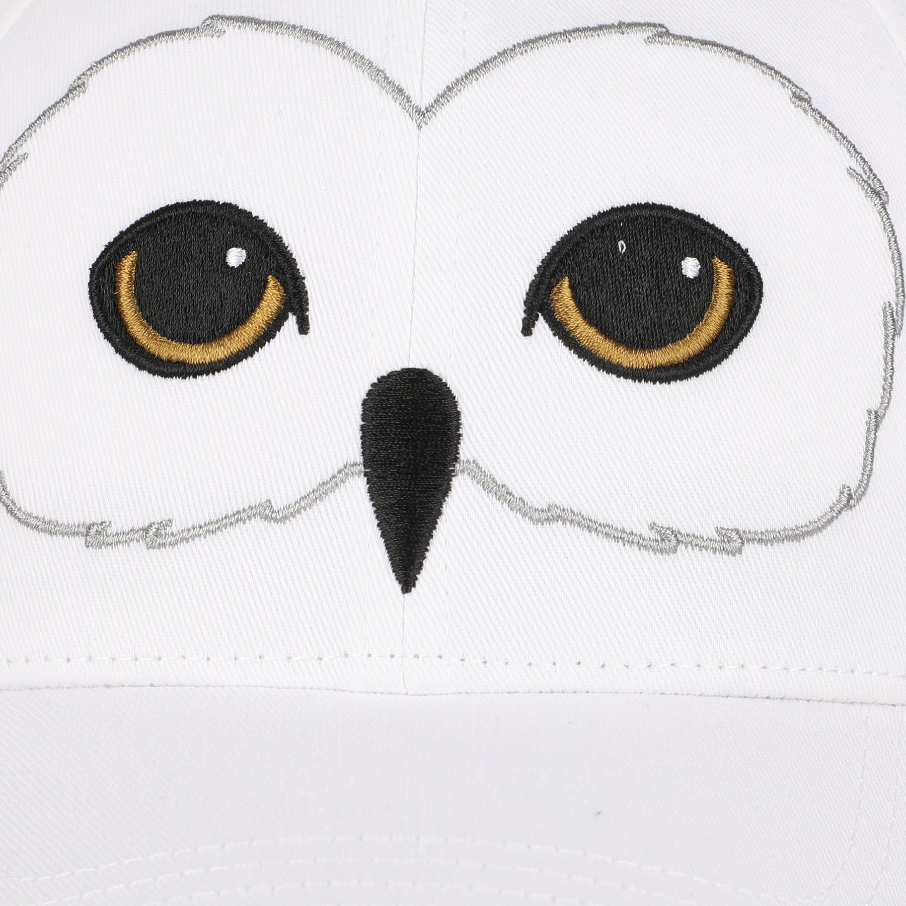 Harry Potter Hedwig Big Face Adult Adjustable Slide White Cap