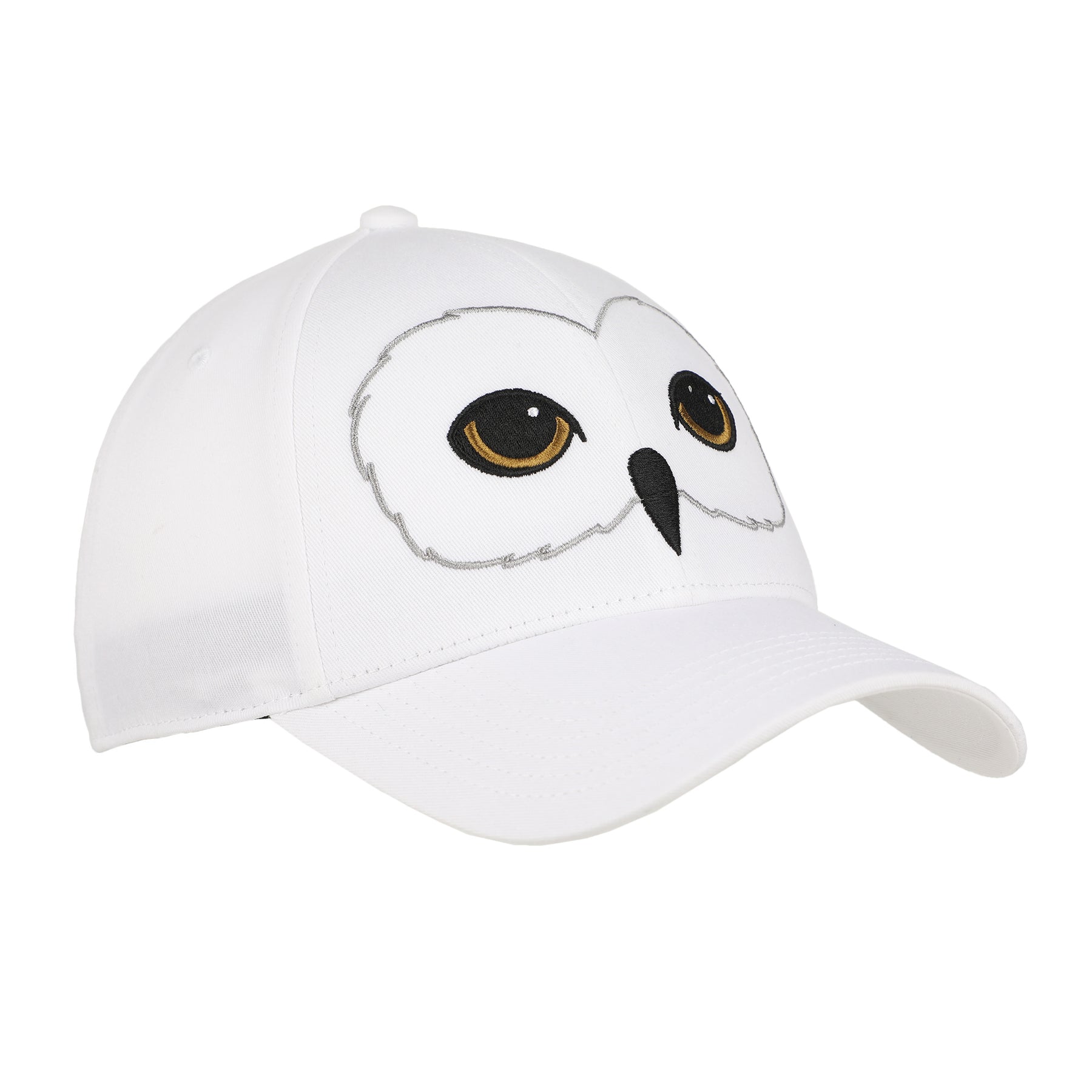 Harry Potter Hedwig Big Face Adult Adjustable Slide White Cap