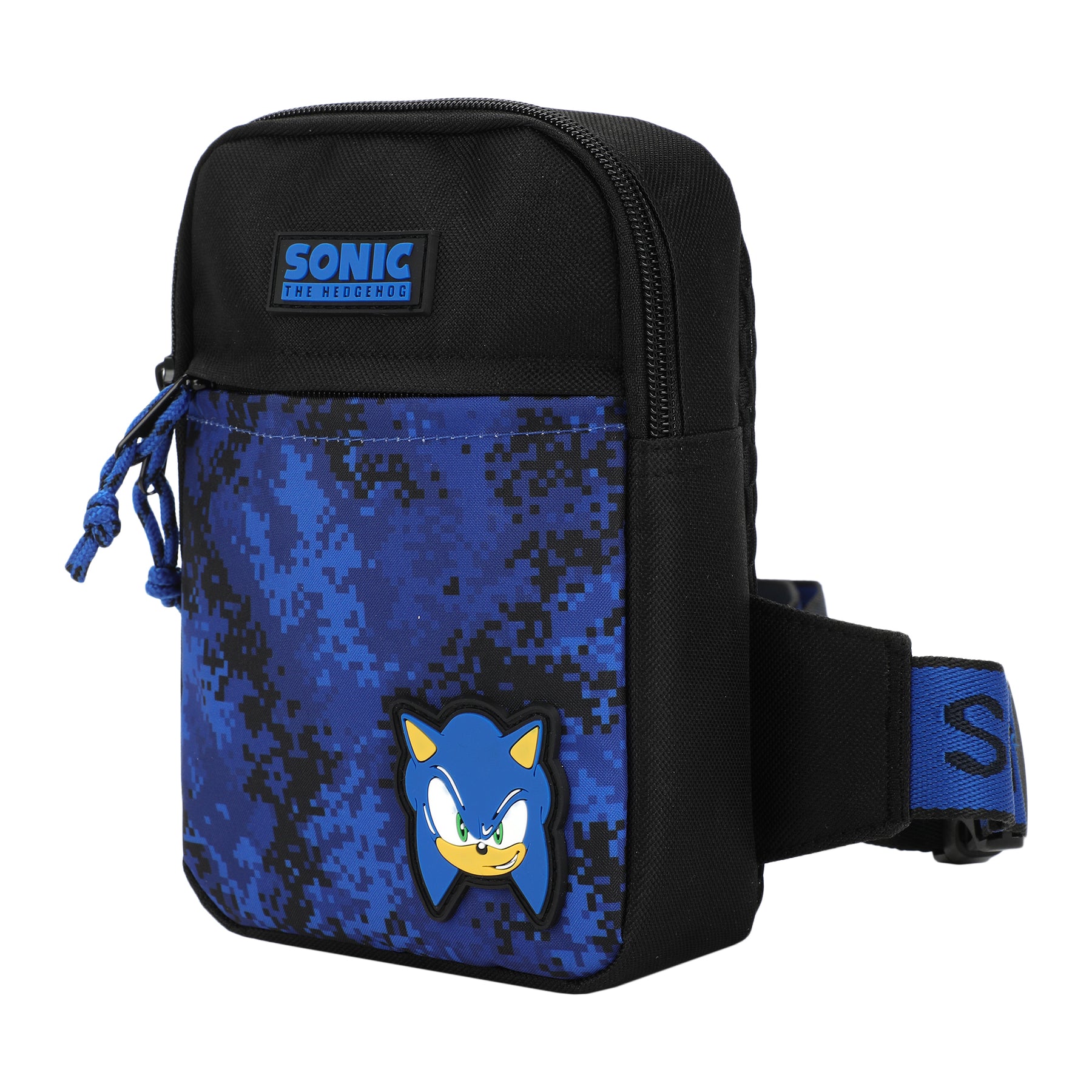 Sonic The Hedgehog Boys Crossbody Shoulder Pouch Blue Bag