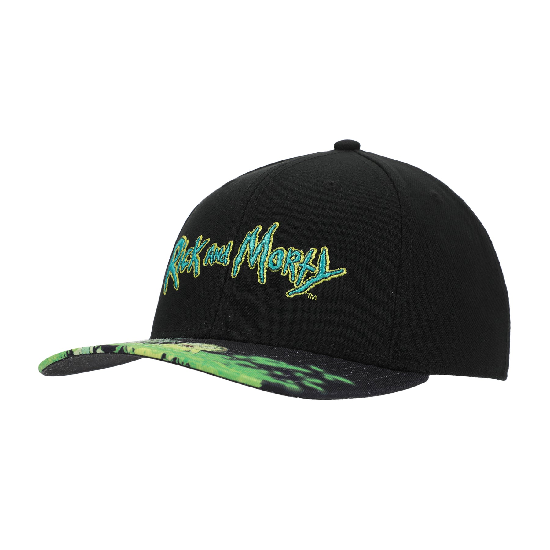 Rick and Morty Acid Vat Sublimated Bill Adult Snapback Cap