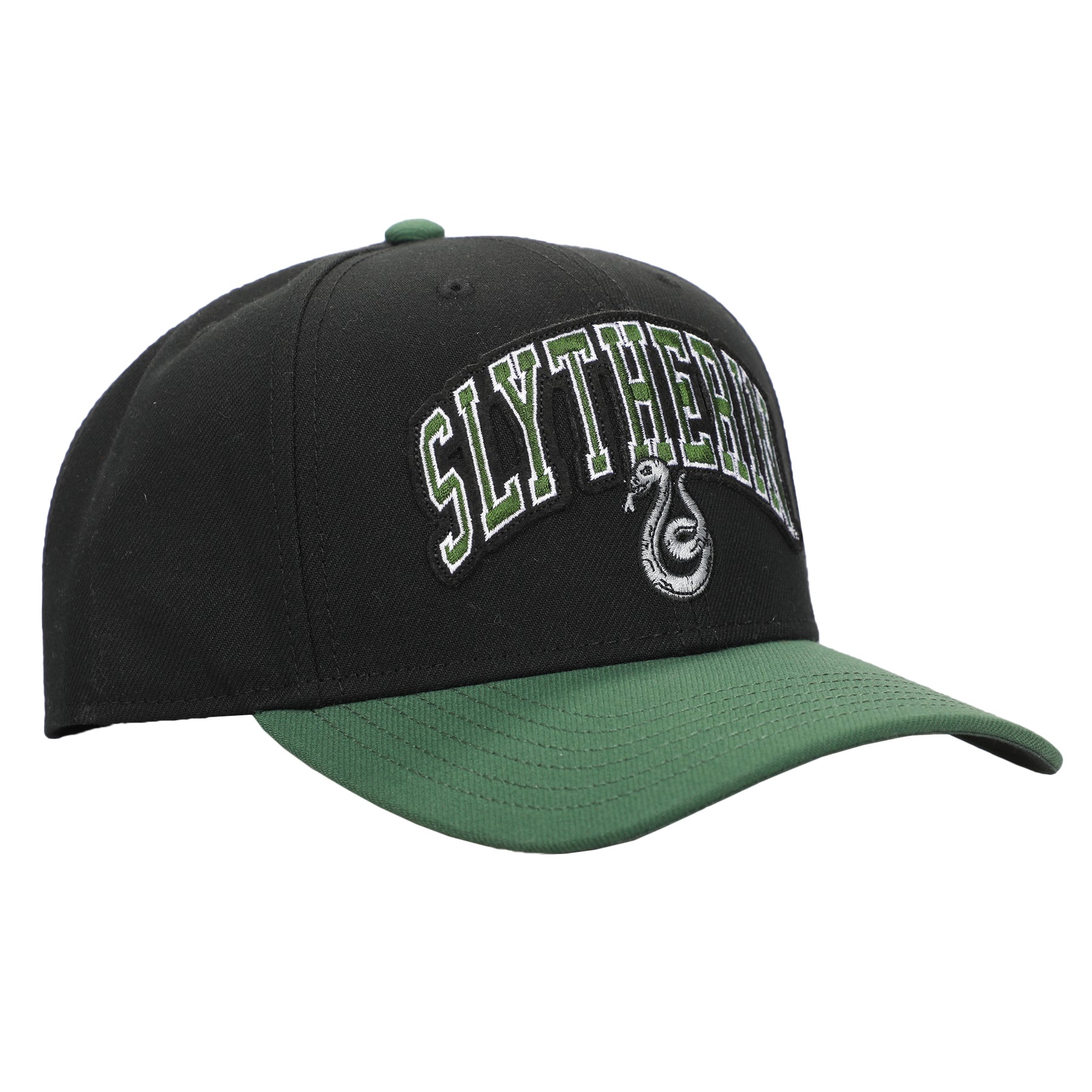 Harry Potter Slytherin Varsity Woven Label Adult Snapback Cap