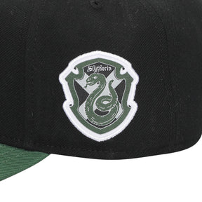 Harry Potter Slytherin Varsity Woven Label Adult Snapback Cap