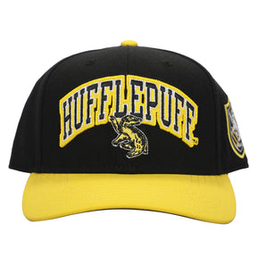 Harry Potter Hufflepuff Varsity Woven Label Adult Snapback Cap