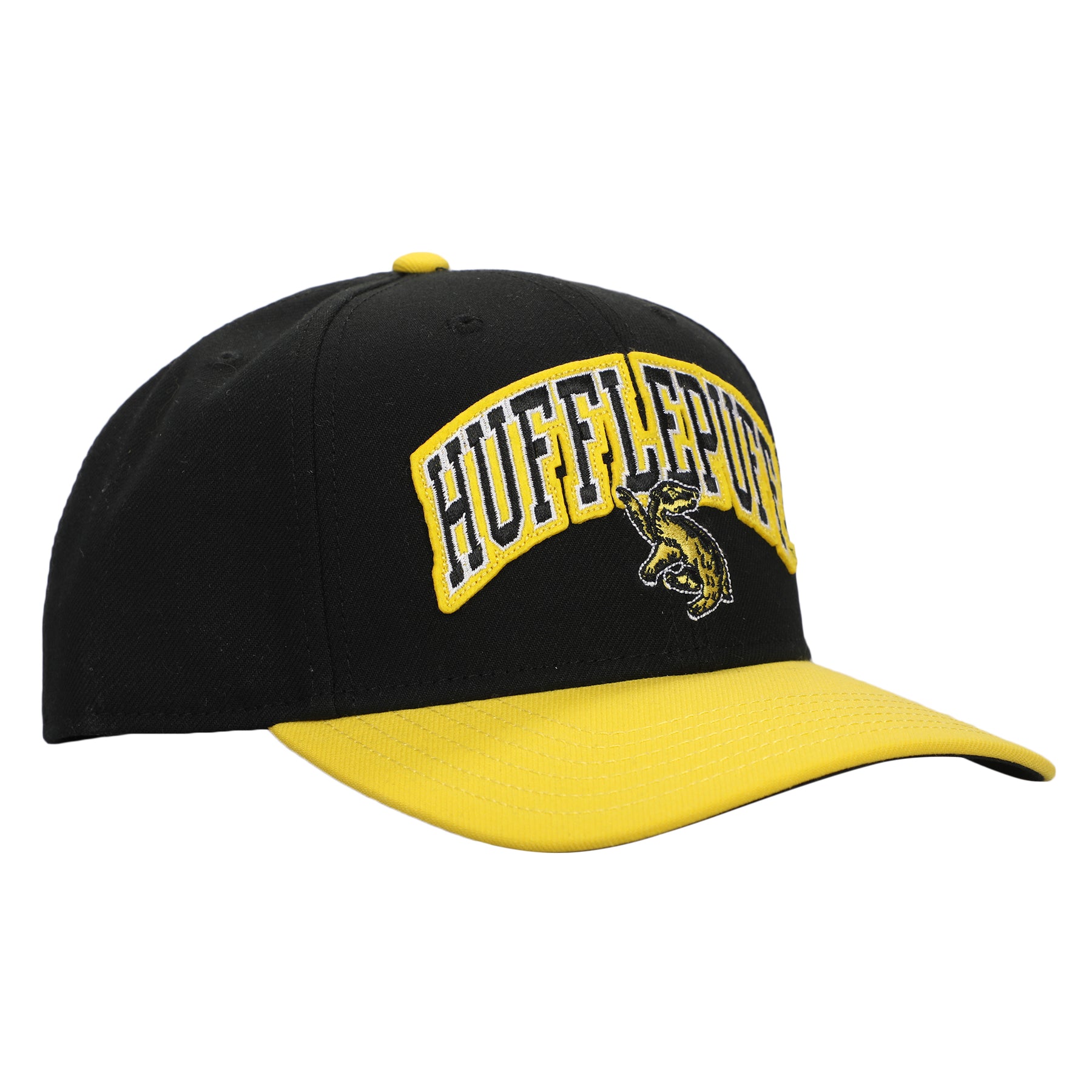 Harry Potter Hufflepuff Varsity Woven Label Adult Snapback Cap