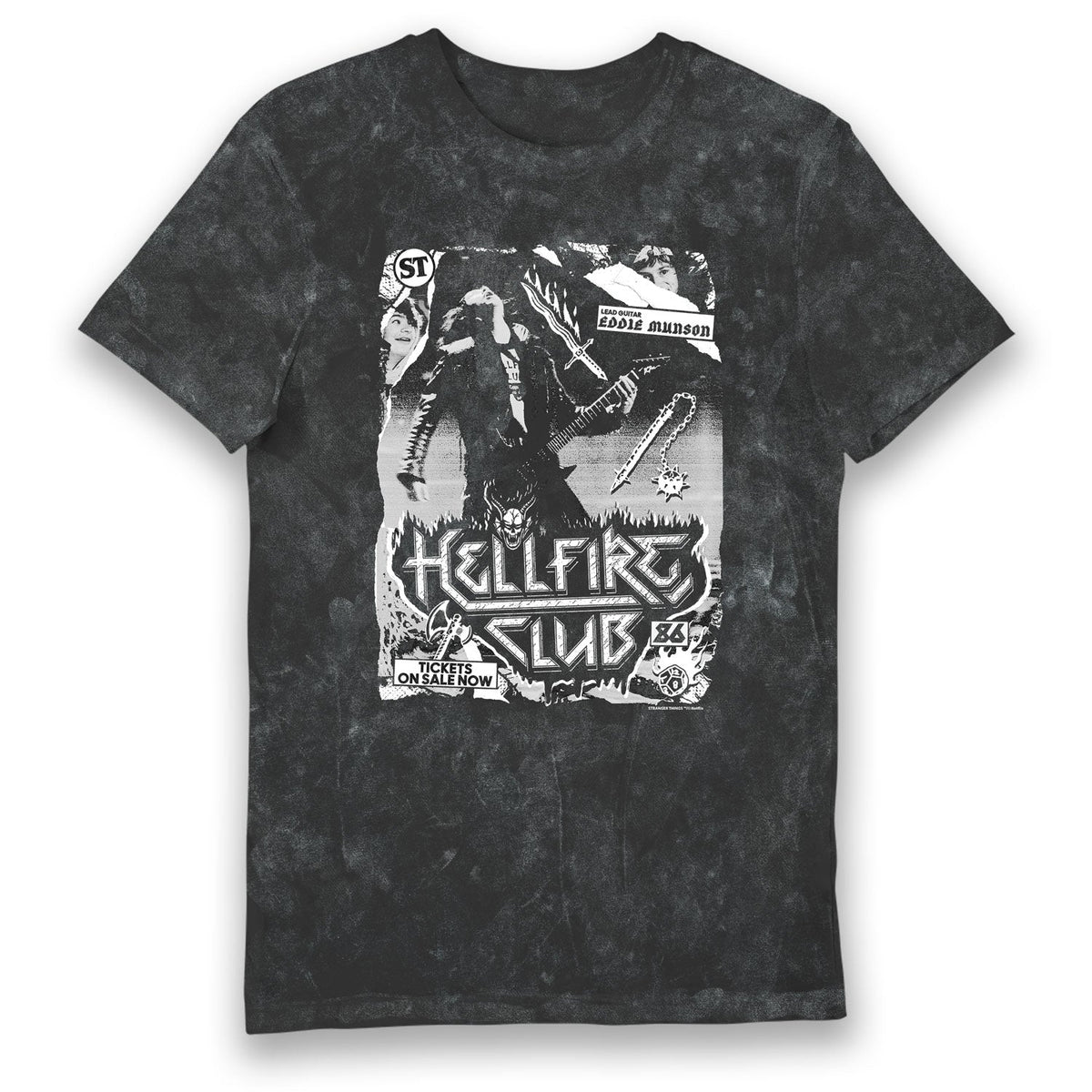 Stranger Things Hellfire Club Band Snowash Adults T-Shirt