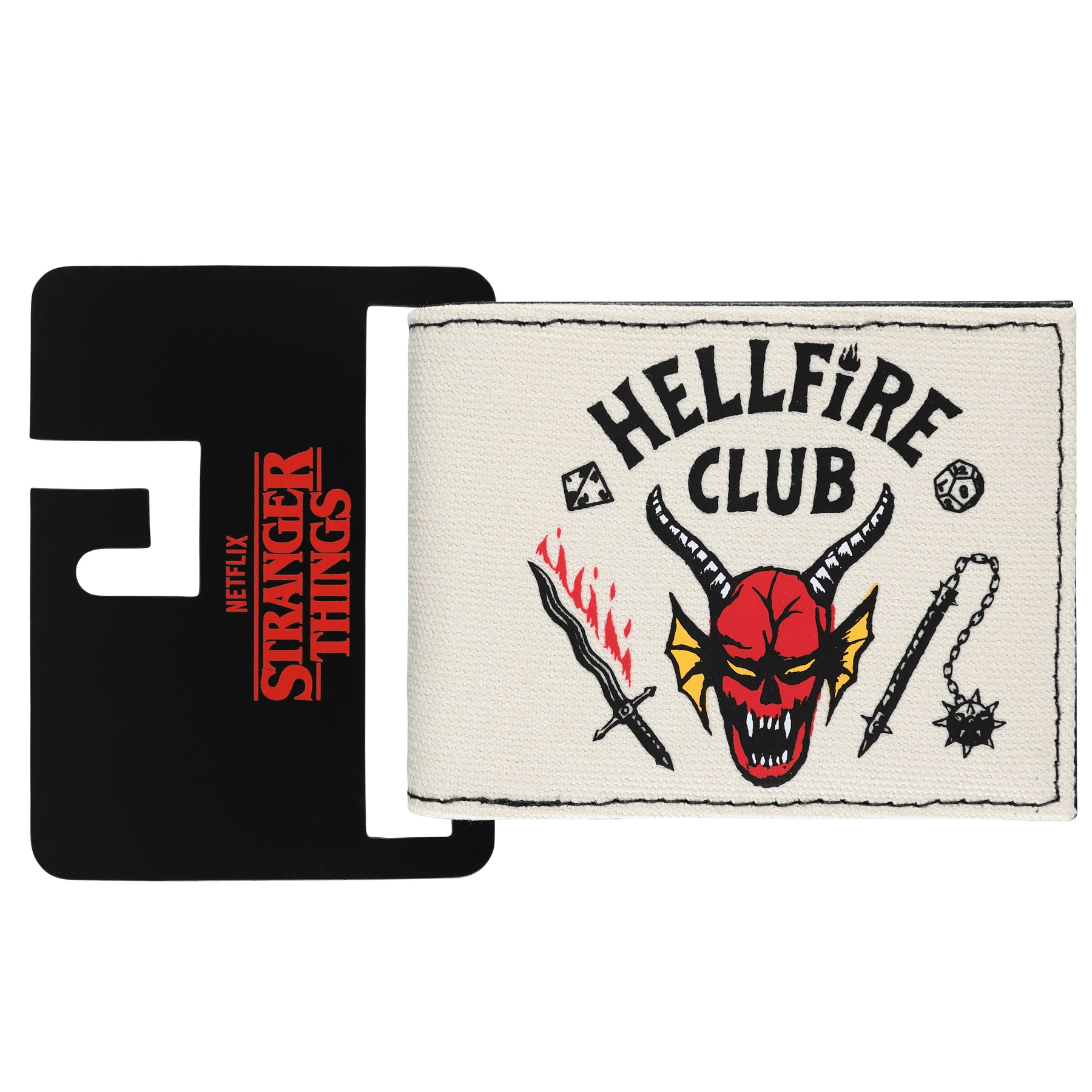 Stranger Things Hellfire Club PU Bifold wallet - White