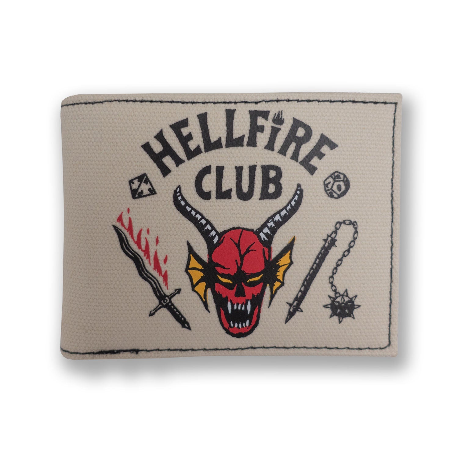 Stranger Things Hellfire Club PU Bifold wallet - White