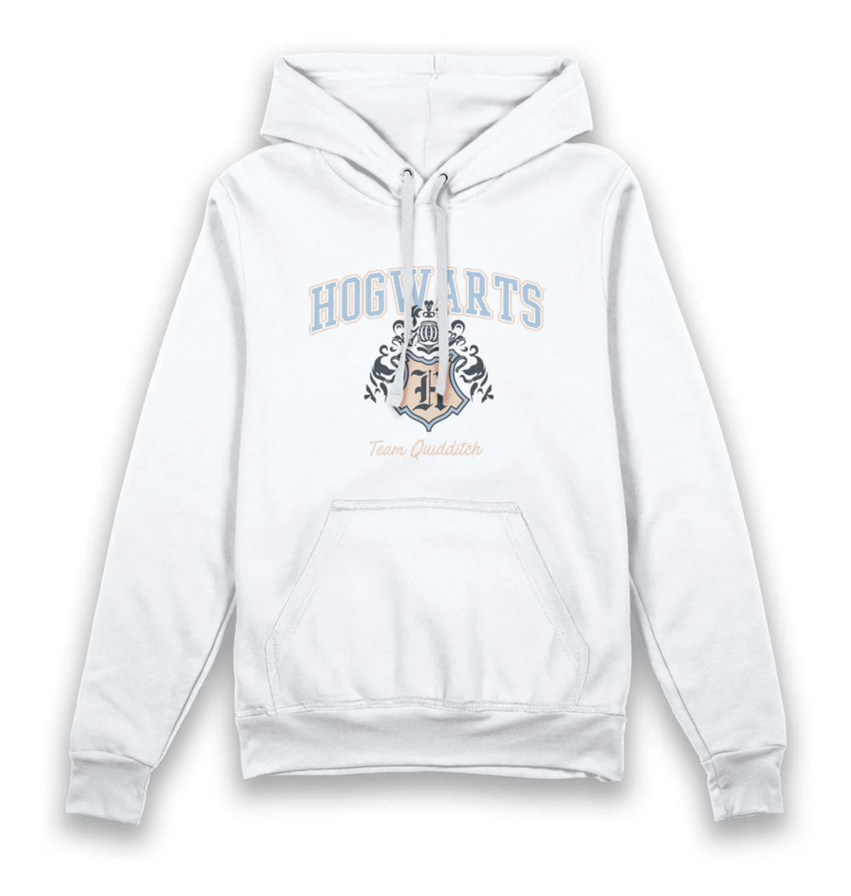 White Printed Hoody Front