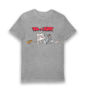 Sports Grey Printed T-shirt Front