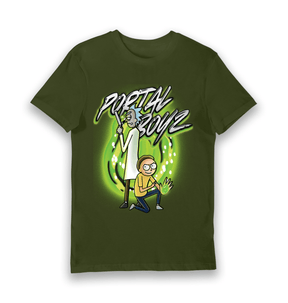 Forest Green Printed T-shirt Front