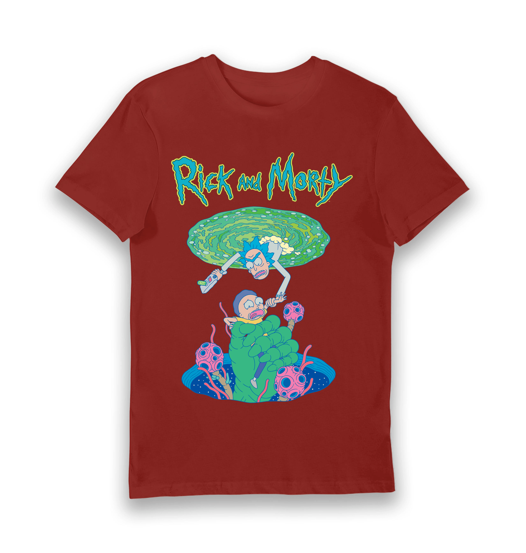 Brick Red Printed T-shirt Front